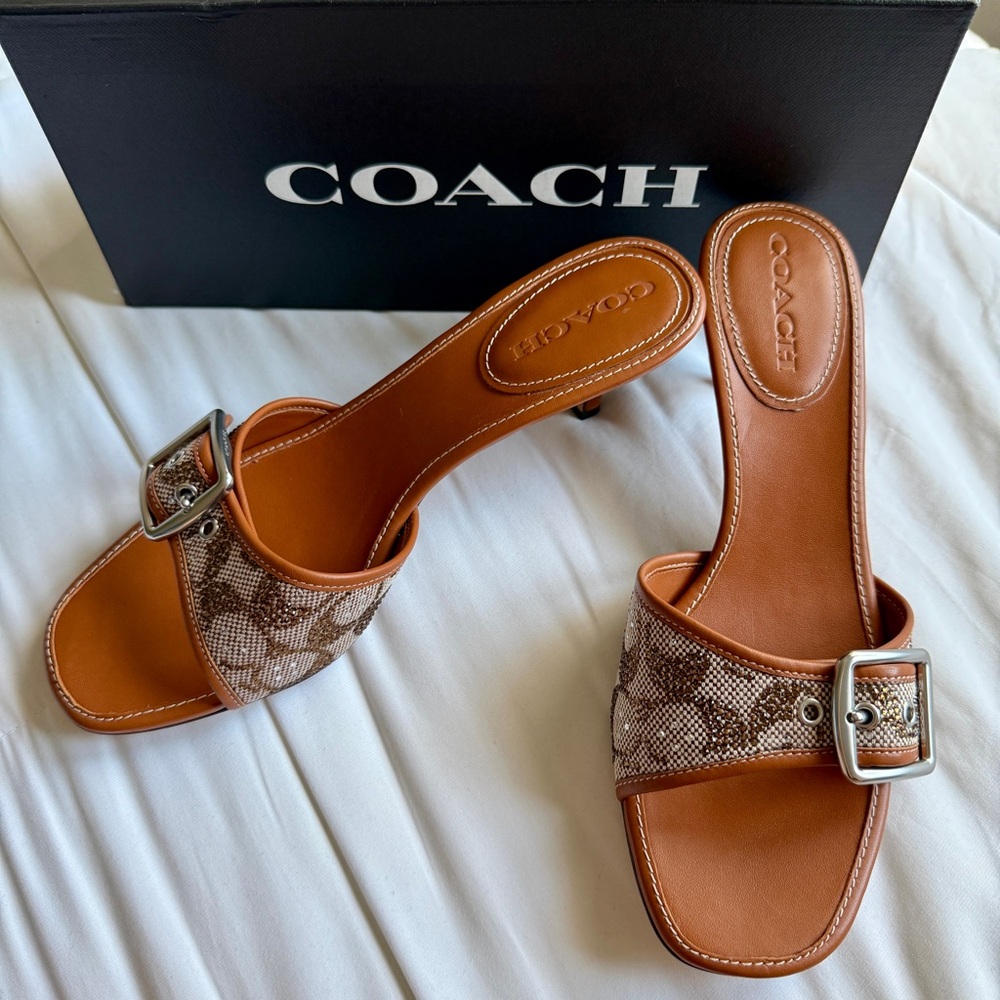 Coach Crystal Margot Heels NWT